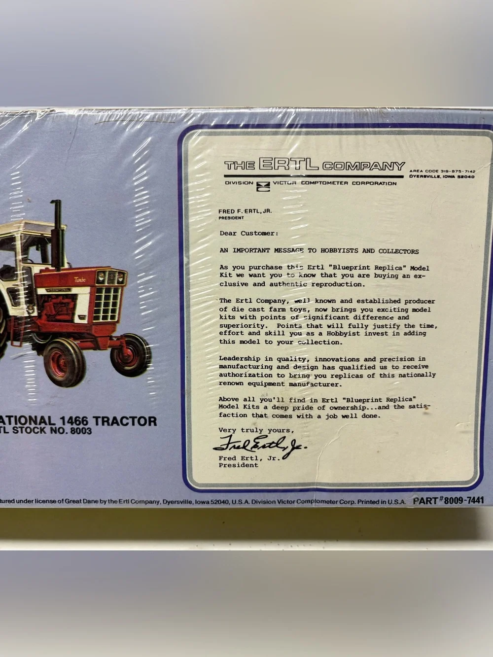 Vintage ERTL Great Dane Flatbed Trailer 1/25 Scale RARE 1974 Model Kit - SEALED